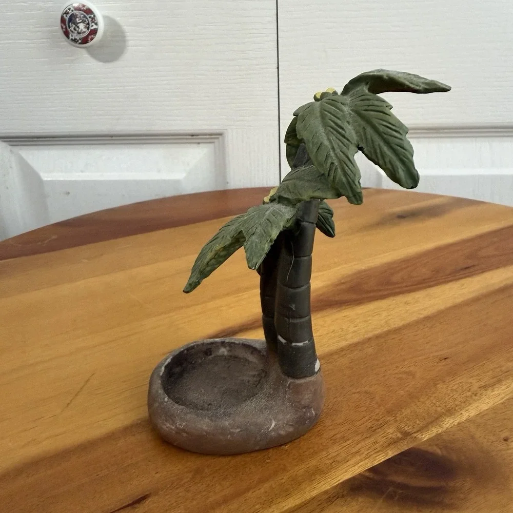 Palm Tree Free Standing Candle Tea light Holder‎ Coastal Beach Decor Tropical